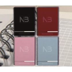   Spirálfüzet vonalas-négyzetrácsos Notebook 3 T-Creatív A/4 (210x297mm) 120lap