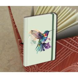   Beíró vonalas keményfedelű gumis Kolibri 130x180mm 120lap