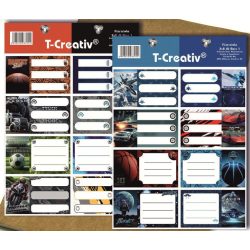 Füzetcímke Fiú I. T-Creatív 8db (80x48mm) 2ív