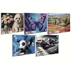   Vázlatfüzet fehér famentes T-Creatív B/5 (250x176mm) 170g 30lap - színes borító