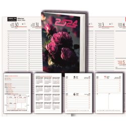   Határidőnapló zseb heti mintás "5" T-Calendar B/7 (89x126mm) 2024