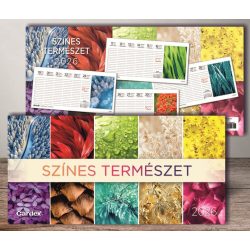 Naptár asztali Színes természet 2026 Cardex 300x150mm