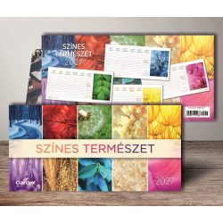 Naptár asztali Színes természet 2027 Cardex 300x150mm