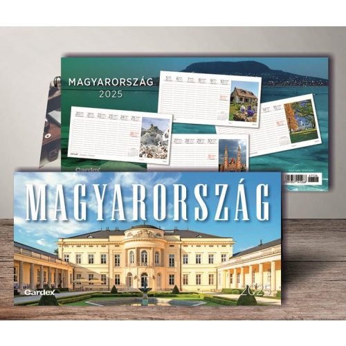 Naptár asztali Magyarország 2025 Cardex 300x150mm