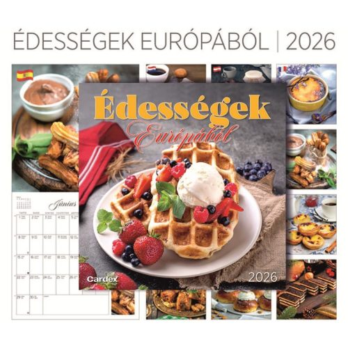 Falinaptár Édességek Európából 2026 Cardex 305x610mm