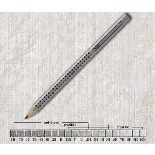 Grafitceruza B vastag háromszögű csúszásgátló lakkozott Jumbo Grip 2001 Faber-Castell