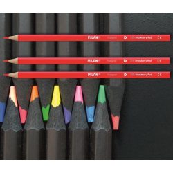 Színesceruza piros háromszögű lakkozott 231 Milan