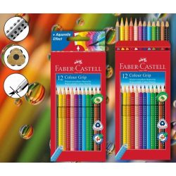   Színesceruza 12db háromszögű csúszásgátló lakkozott Grip 2001 Faber-Castell