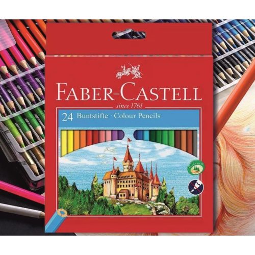Színesceruza 24db hatszögű lakkozott Faber-Castell