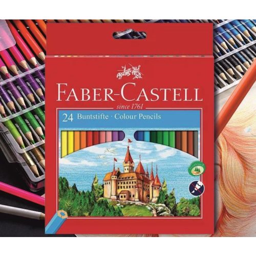 Színesceruza 24db hatszögű lakkozott Faber-Castell