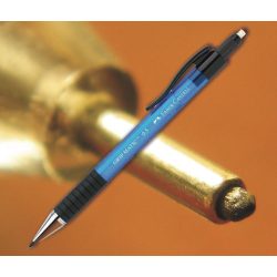   Pixirón 0,5mm Grip Matic Faber-Castell - kék tolltest, fekete klipsz, gumírozott tollfogó