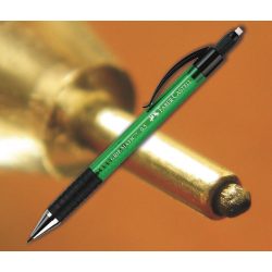   Pixirón 0,5mm Grip Matic Faber-Castell - zöld tolltest, fekete klipsz, gumírozott tollfogó