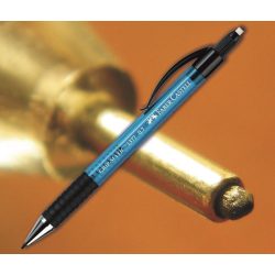   Pixirón 0,7mm Grip Matic Faber-Castell - kék tolltest, fekete klipsz, gumírozott tollfogó