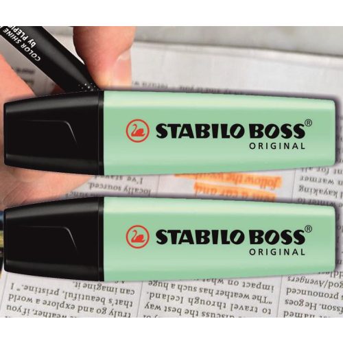 Szövegkiemelő pasztell menta Boss Stabilo
