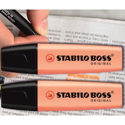 Szövegkiemelő pasztell barack Boss Stabilo