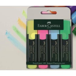   Szövegkiemelő 4db (citromsárga, rózsaszín, kék, zöld) Faber-Castell