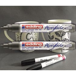 Akril filc szürke kerek 5100 Edding - 2-3mm, átlátszatlan