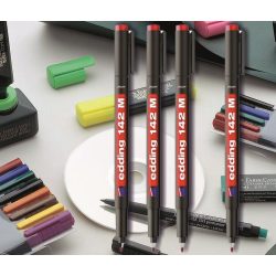 OHP filc piros kerek 142M Edding - 1,0mm, alkoholos