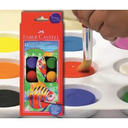 Vízfesték 12db ø24mm Faber-Castell
