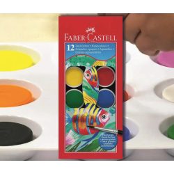 Vízfesték 12db ø30mm Faber-Castell