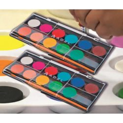 Vízfesték 12db ø30mm 932 ADEL - ecsettel