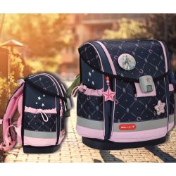   Iskolatáska ergonómikus Classy Plus Midnight Gallop Belmil 320x360x190mm 19 literes