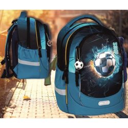   Iskolatáska hátitáska ergonómikus Leisure Plus Fire Football Belmil 300x400x200mm 19 literes