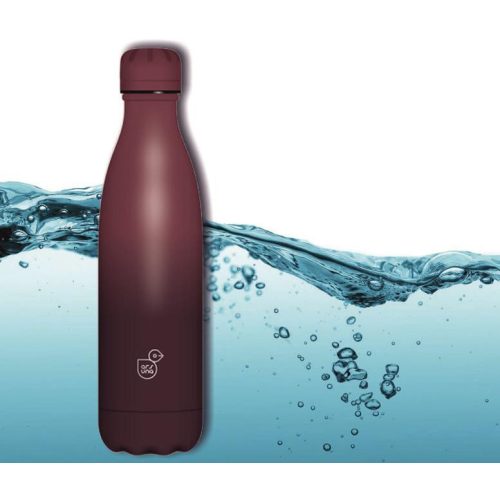 Kulacs fém duplafalú terrakotta-barna Ars Una 500ml