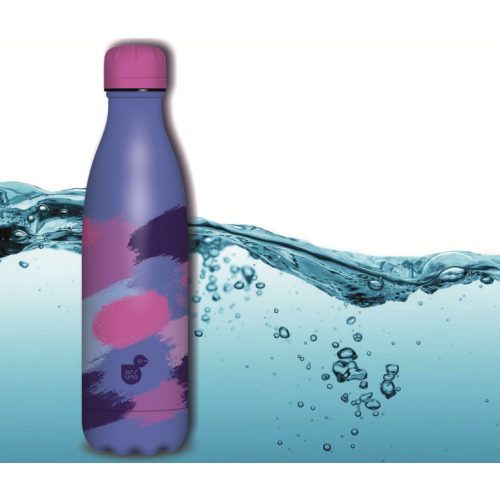Kulacs fém duplafalú kék-foltos mintás Ars Una 500ml