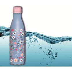   Kulacs fém duplafalú kék-apró virág mintás Ars Una 500ml