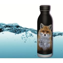   Kulacs fém duplafalú fekete-róka (Máté Bence) mintás Ars Una 600ml