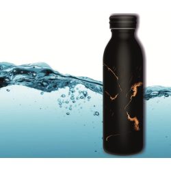   Kulacs fém duplafalú fekete-oroszlán (Máté Bence) mintás Ars Una 600ml