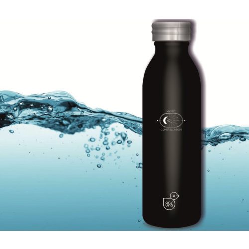 Kulacs fém duplafalú fekete-misztikus mintás Ars Una 600ml
