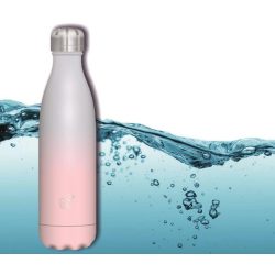   Kulacs fém duplafalú rózsaszín-világoskék Ars Una 500ml