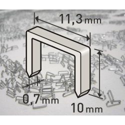 Tűzőgépkapocs ipari 11,3x10mm Premium Extol 1000db