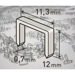 Tűzőgépkapocs ipari 11,3x12mm Premium Extol 1000db