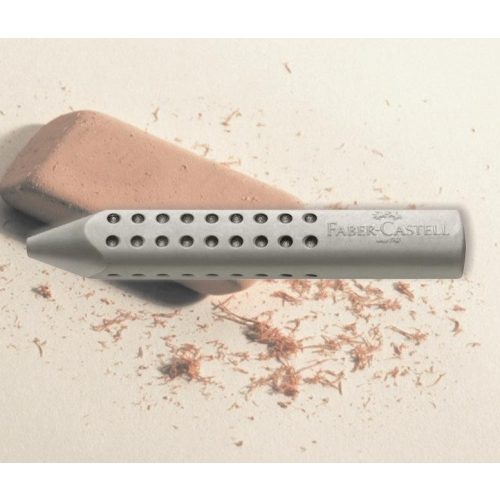Radír műanyag szürke háromszögű Grip 2001 Faber-Castell 90x15x15mm