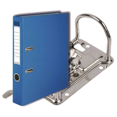 Emelőkaros iratrendező 50mm kék A/4 - PP borító, papír belső borító