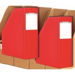 Iratpapucs karton piros A/4 90mm