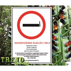   Információs matrica "Dohányzásra kijelölt hely" IrodaTREND 210x297mm
