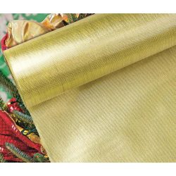 Dekorációs anyag organza krém-arany 360mm