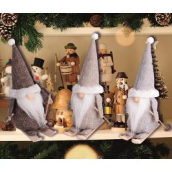 Dekoráció textil Síelő Manó 120x180mm