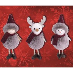 Dekoráció akasztós textil Bordó sál 170mm