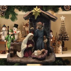 Dekoráció Szent család csillaggal 90x100mm