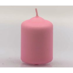 Gyertya henger adventi rózsaszín ø40x68mm