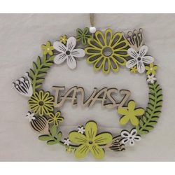 Kopogtató tavasz fa Virágkoszorú - Tavasz 220x220mm