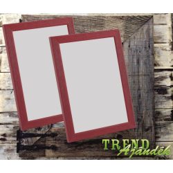 Fényképkeret 90x130mm fa piros Solva AjándékTREND