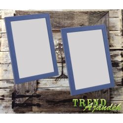 Fényképkeret 130x180mm fa kék Solva AjándékTREND