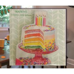 Szalvéta parti forma Születésnapi torta 12db